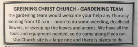 Christ Church Gardening Team