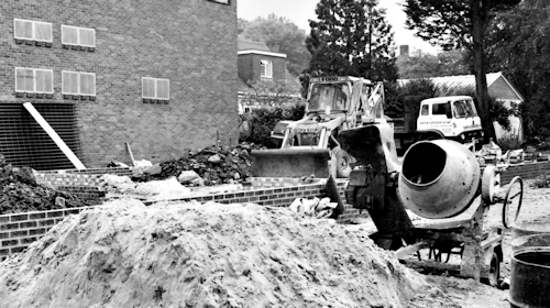 Church Hall Being Built